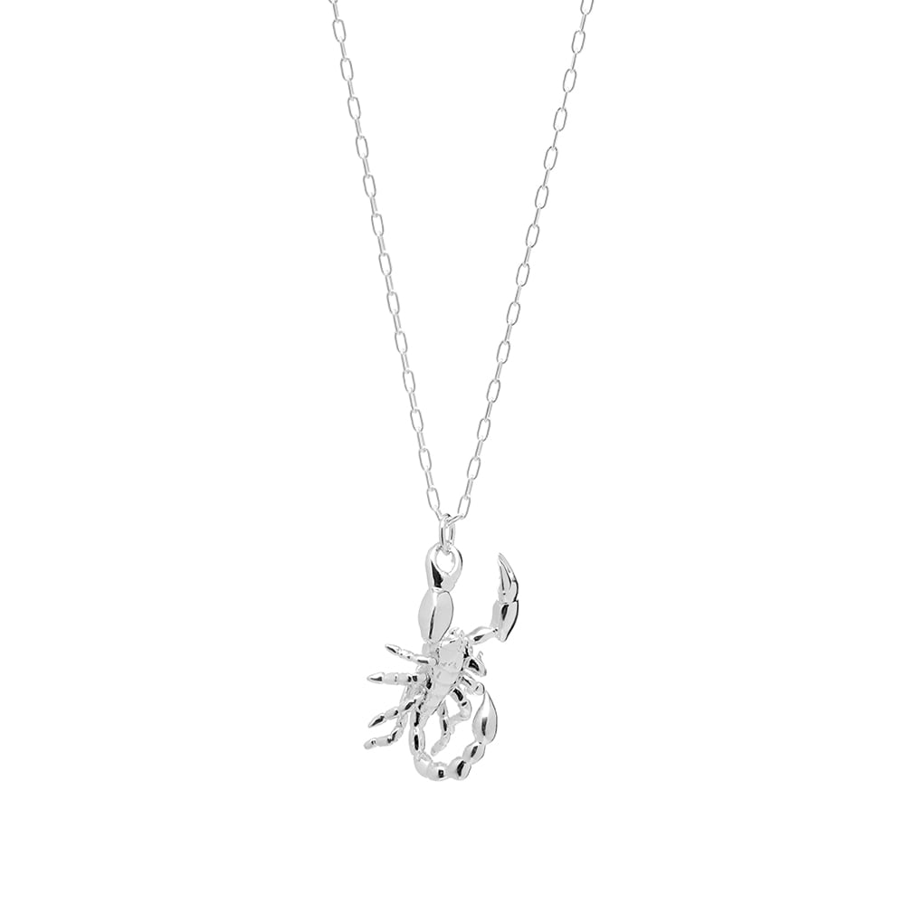 Ambush Scorpion Charm Necklace Silver 