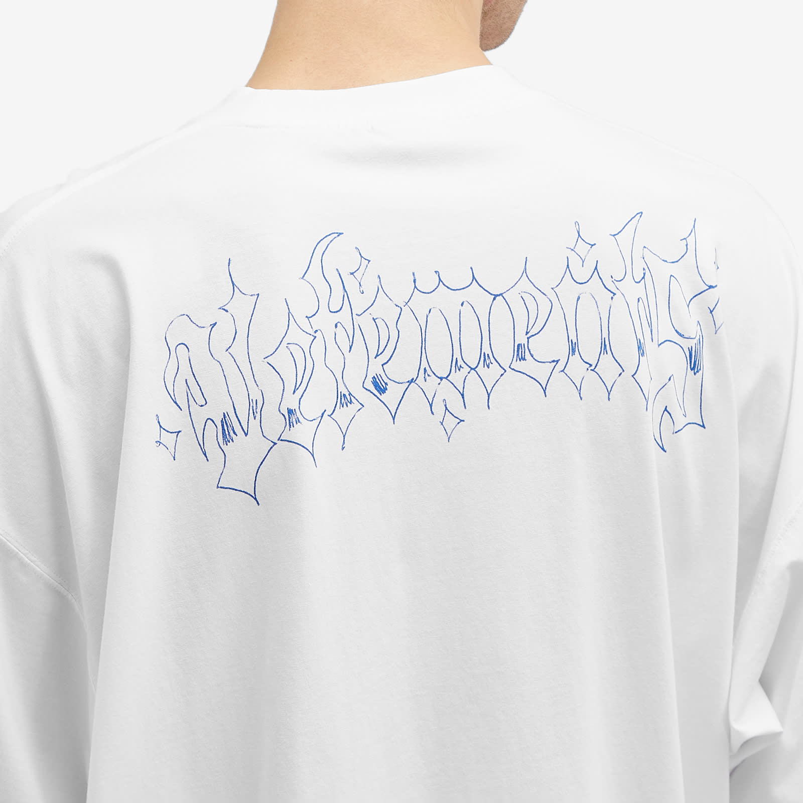 VETEMENTS Men's Drawing T-Shirt White | UA65TR700W | FOOTY.COM