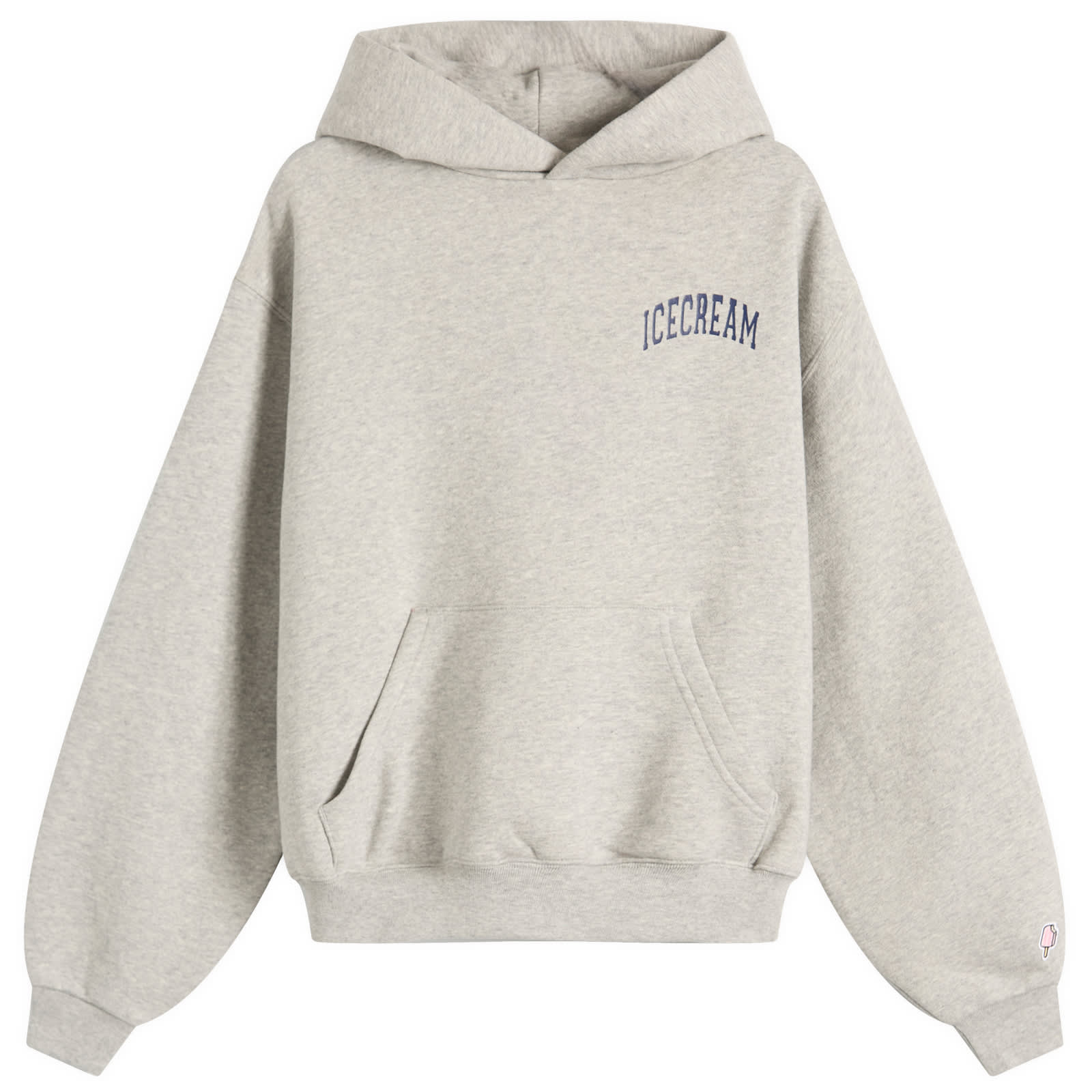 Icecream Women's Grey College Cropped Popover Hoodie