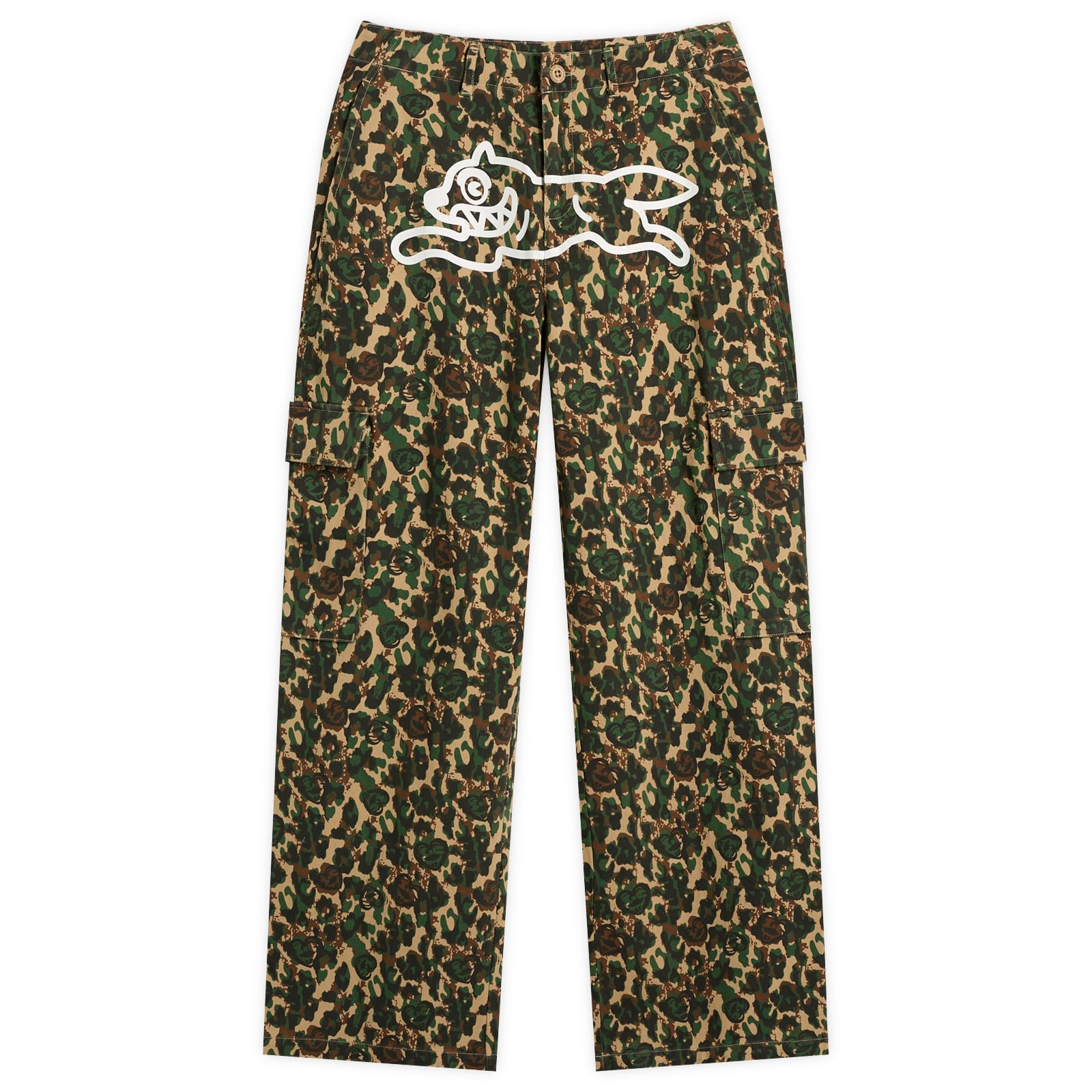 Icecream Women's Camo Running Dog Woodland Cargo Pants