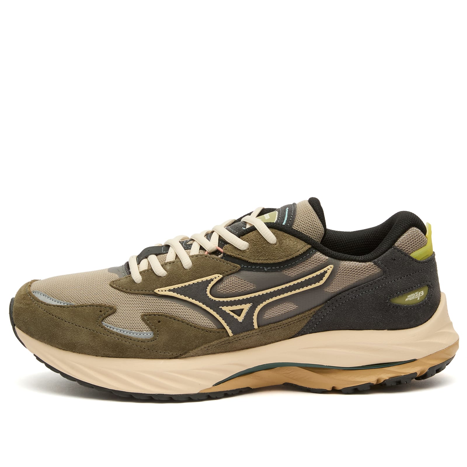 Mizuno WAVE RIDER β Sneaker Vintage Khaki/Black Sand/Grape Leaf - D1GA3309-24