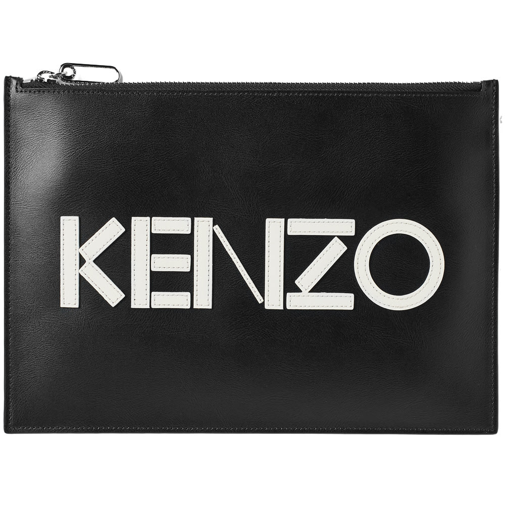 Kenzo Leather Logo Pouch Black | END. (US)