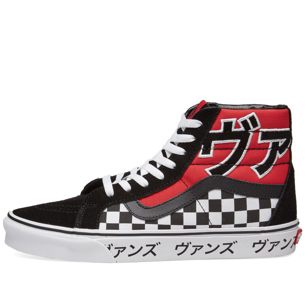 Vans UA Sk8-Hi Reissue Japanese Style Racing Red & White | END. (AU)