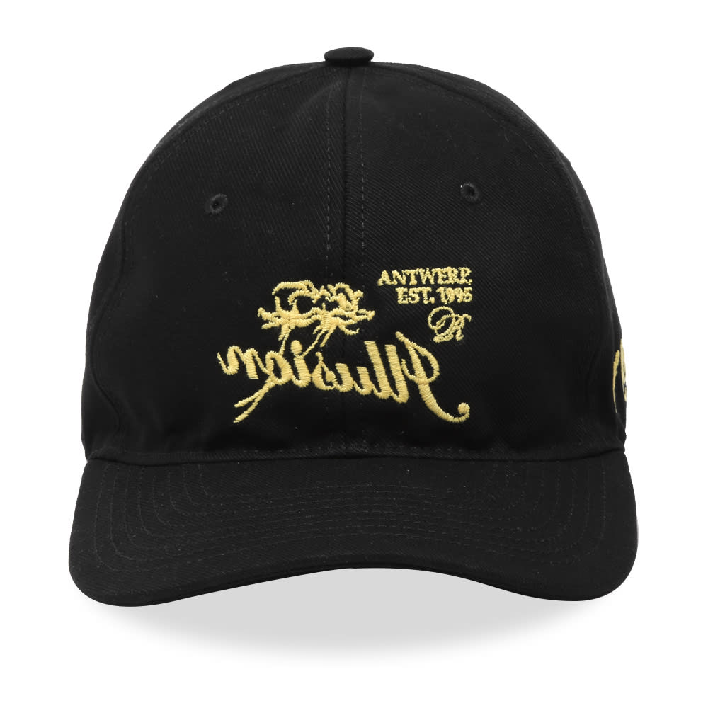Raf Simons Embroidered Logo Cap Black 