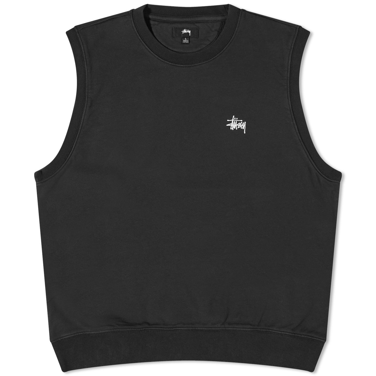 Stussy Stock Fleece Vest Black | END.