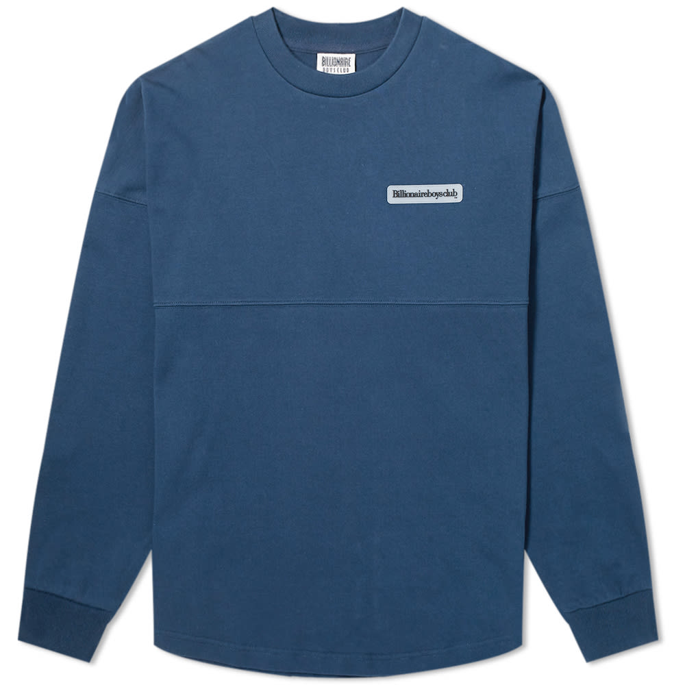 The heavyweight tee for all occasions, this long sleeve from Billionaire Boys Club is sure to up your casual rotation. Cut from pure cotton and branded simply with a rubber patch, its dropped shoulders and distinctive panelling deliver an understated yet signature finishing touch. 100% CottonPanelled ConstructionDropped ShouldersRubberised BrandingRibbed Trims