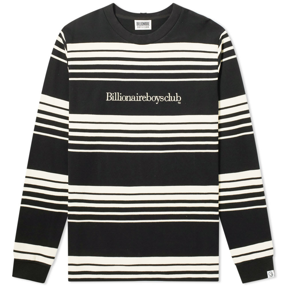 Famed for its logo-centric approach back in the mid ‘00s, Billionaire Boys Club flips the script a little and takes the more refined route of attack this season. Constructed from heavyweight knit jersey, this striped long-sleeved tee offers year-round versatility – as a perfect layer through the winter and a capable stand-alone once the spring hits – and is finished with timeless embroidered branding across the chest.100% CottonEmbroidered BrandingSplit HemRibbed Trims