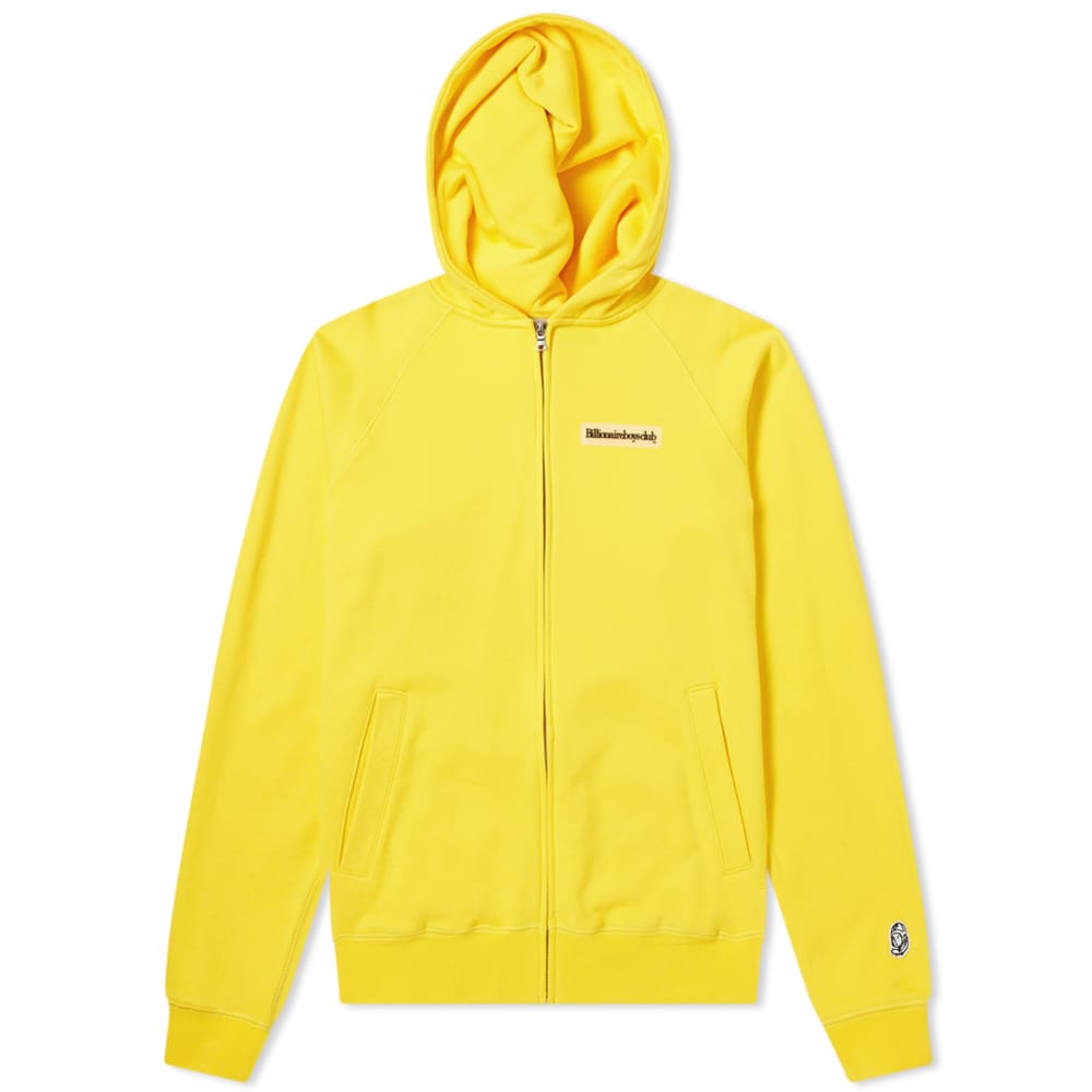 Add a pop of colour to your daily rotation with this bright yellow zip hoody from Billionaire Boys Club. Using raglan sleeves for increased ergonomics, it’s constructed from classic loopback cotton and finished simply with a rubber patch at the chest for timeless appeal.100% CottonLoopback JerseyRaglan SleevesZip Closure2 Side PocketsRubberised BrandingRibbed Trims