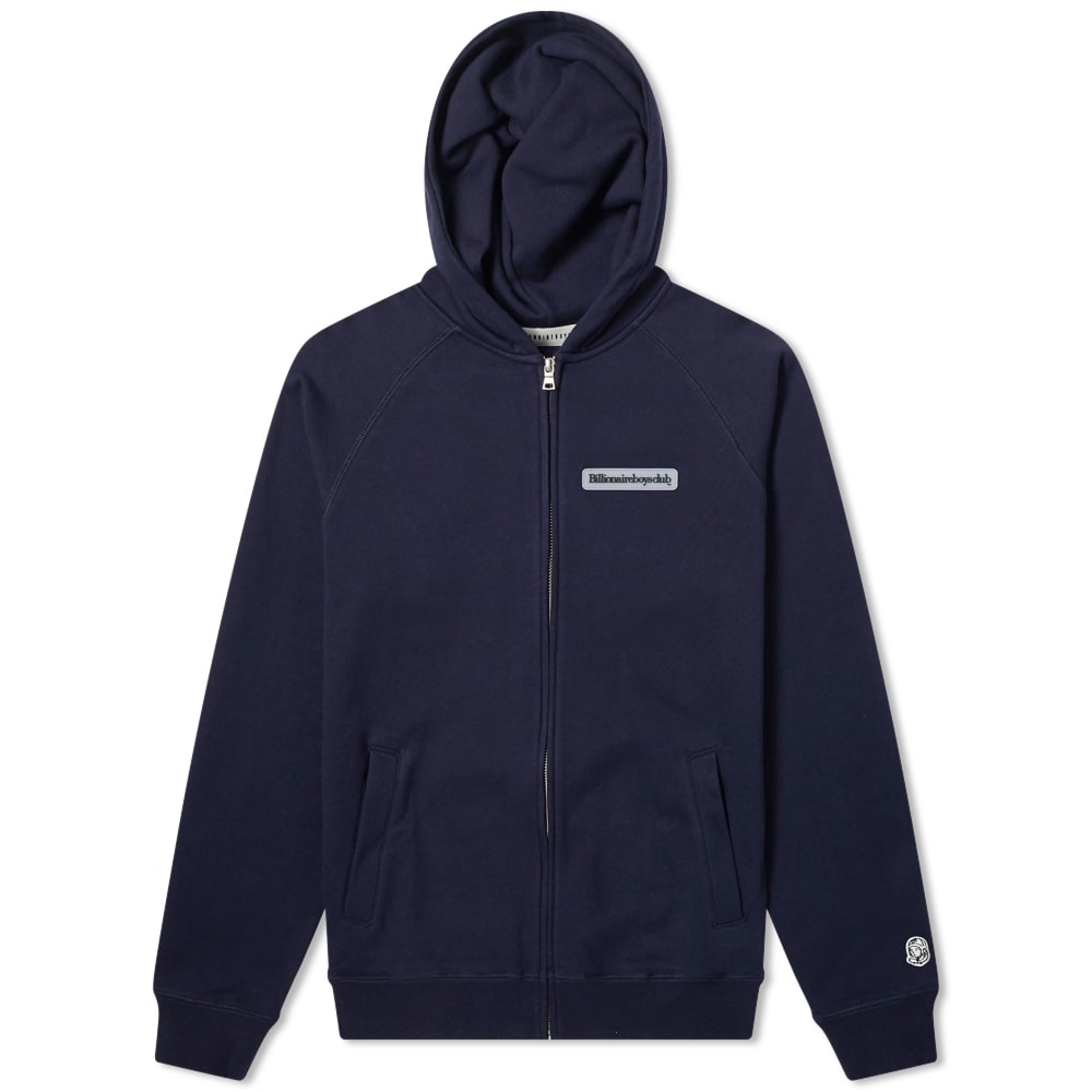 A streetwear staple for the seasons ahead, Billionaire Boys Club offers its latest zip hoody in timeless navy blue. Branded simply with a rubber patch at the chest and an astronaut helmet to the sleeve, it combines loopback jersey with ribbed trims and raglan sleeves to ensure comfortable wear throughout the day. 100% CottonLoopback JerseyRaglan SleevesZip Closure2 Side PocketsRubberised BrandingRibbed Trims