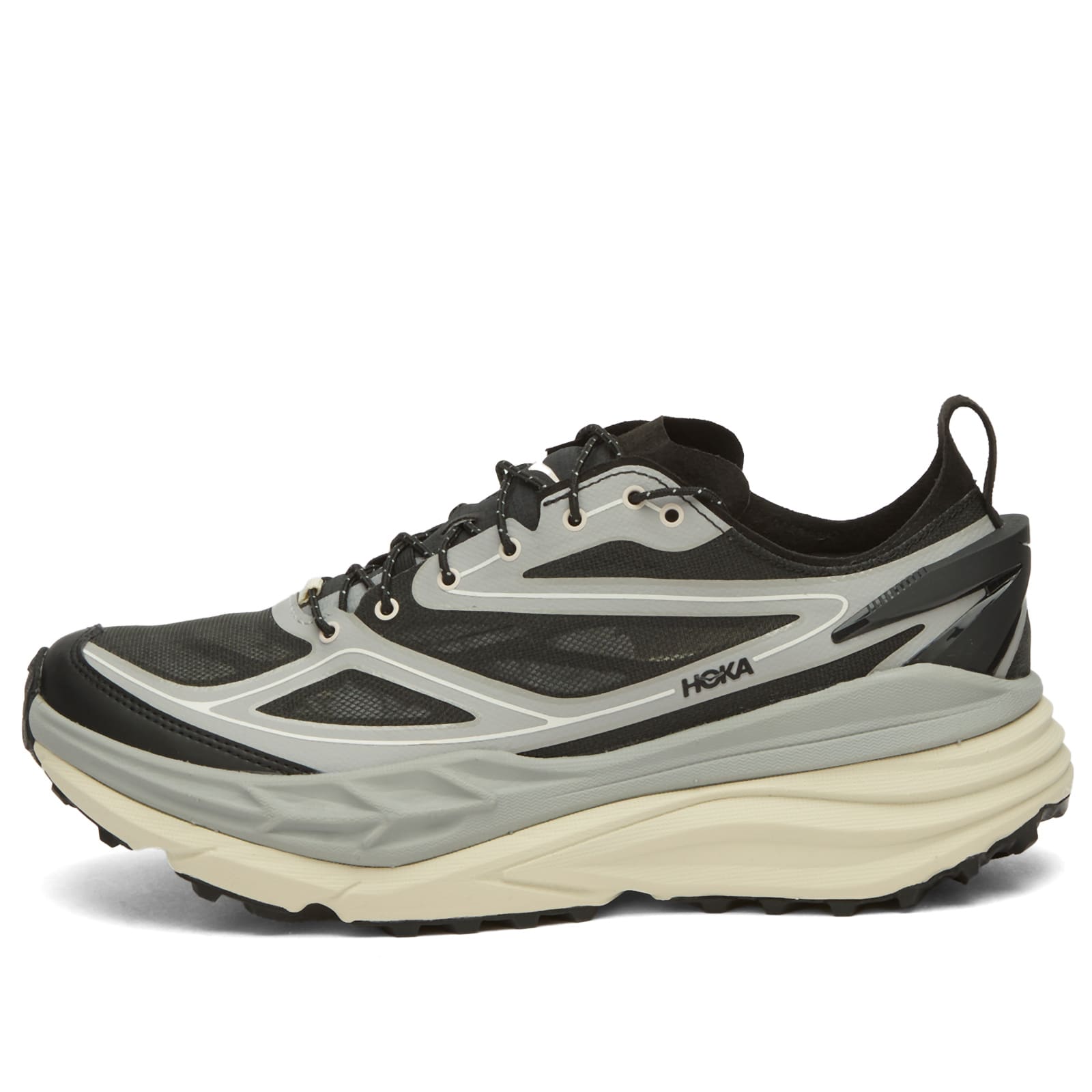 HOKA ONE ONE U Stinson One7 Sneaker in Stellar Grey/Eggshell - 1168931-SGS