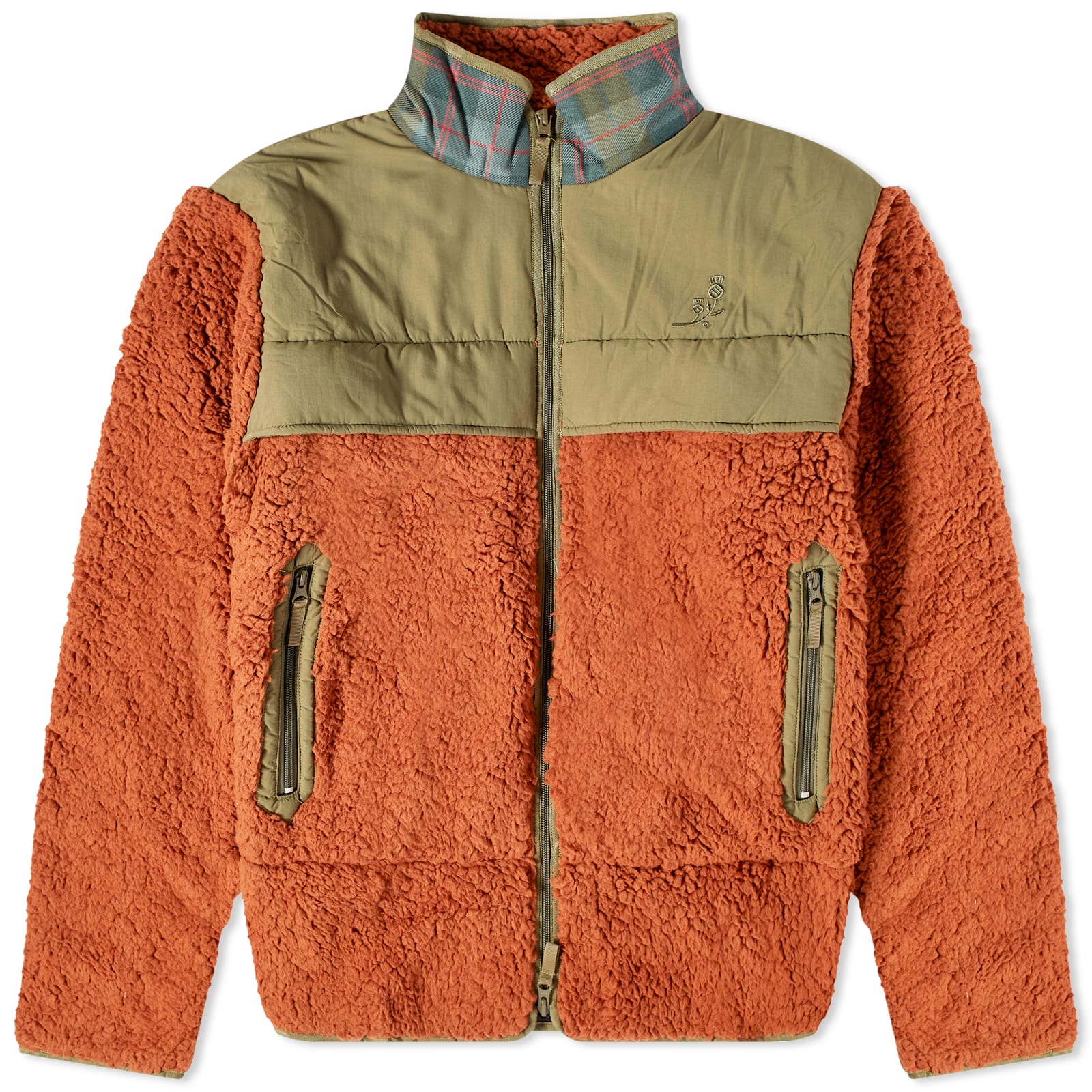 Manresa Selkirk Zip Through Fleece Caramel & Guthrie Weathered END.