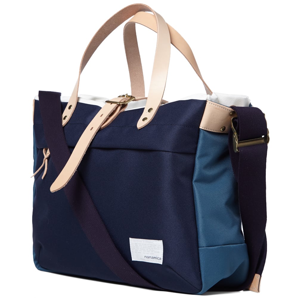Nanamica Cordura Briefcase Blue Grey, Navy & White END. (US)
