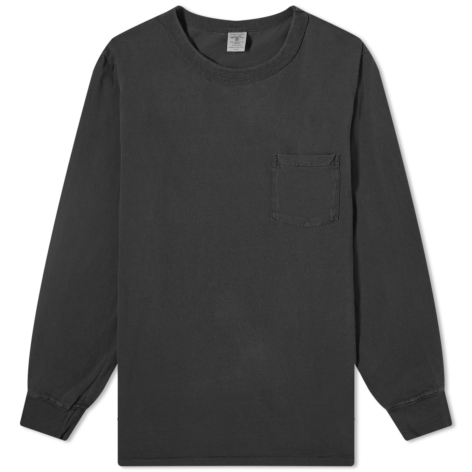Velva Sheen Long Sleeve Heavyweight Pocket TShirt Black END. (AU)