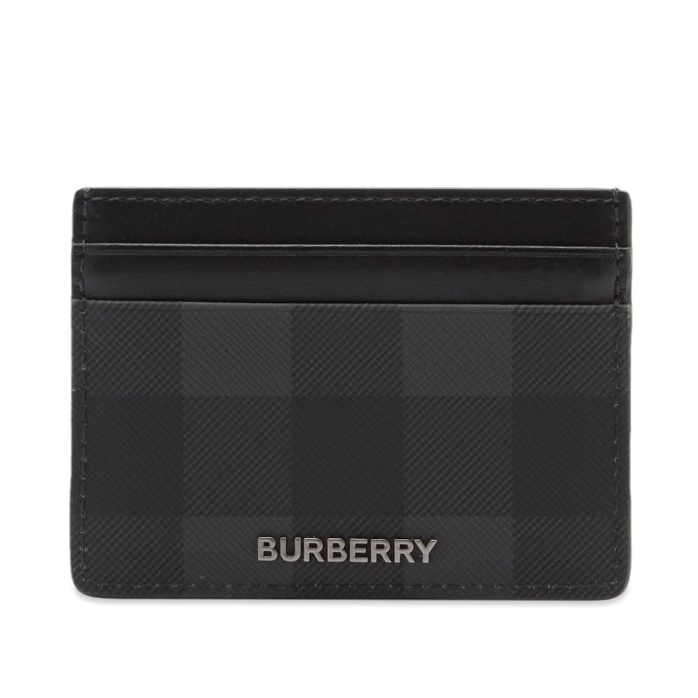 Burberry Sandon Check Cardholder Charcoal | END. (TW)