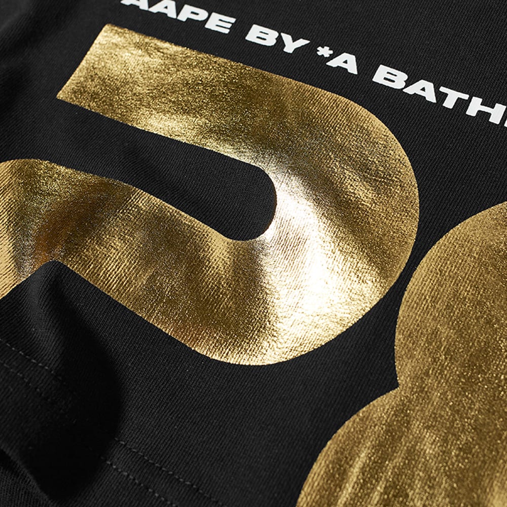 AAPE Gold Foil Nasa Tee Black END. (HK)