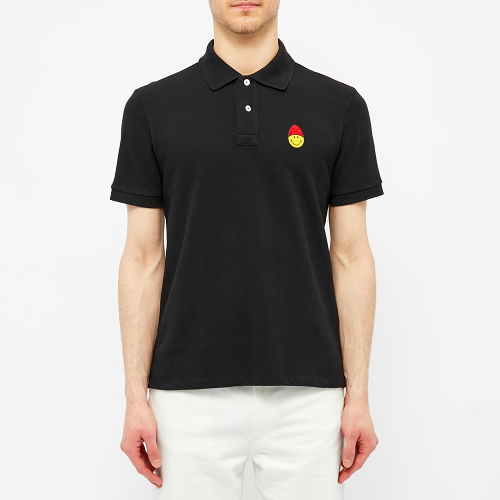 AMI Smiley Polo Black | END. (JP)