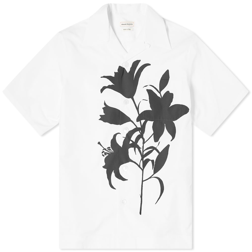 black and white alexander mcqueen shirt