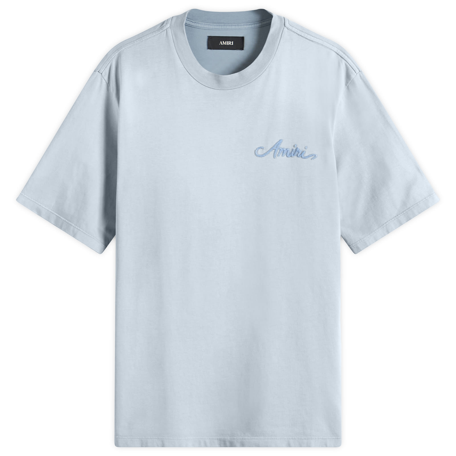 Amiri Men's Ashley Blue Bleach Bandana Patch Tee