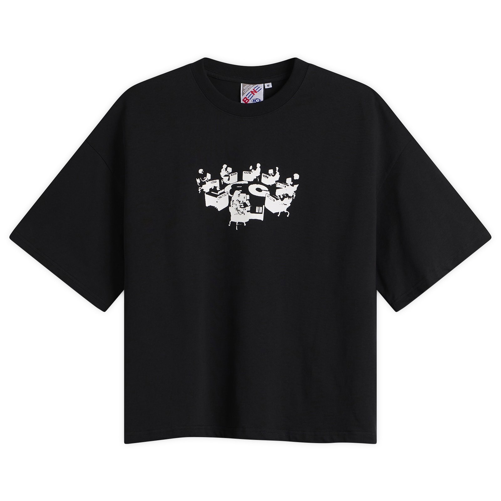 Bene Culture — Bene Culture Men's Teamwork T-Shirt in Black, Size X-Large