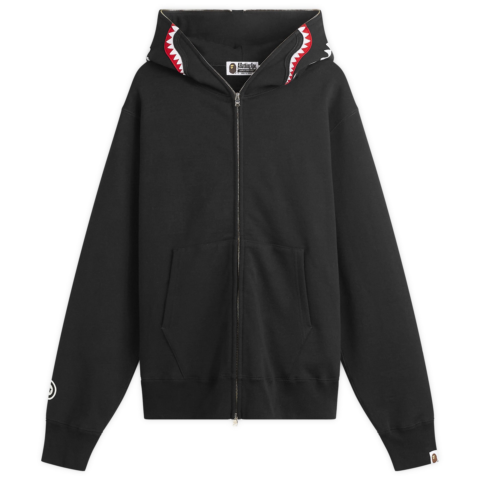 A Bathing Ape Men’s Shark Zip Hoodie Black