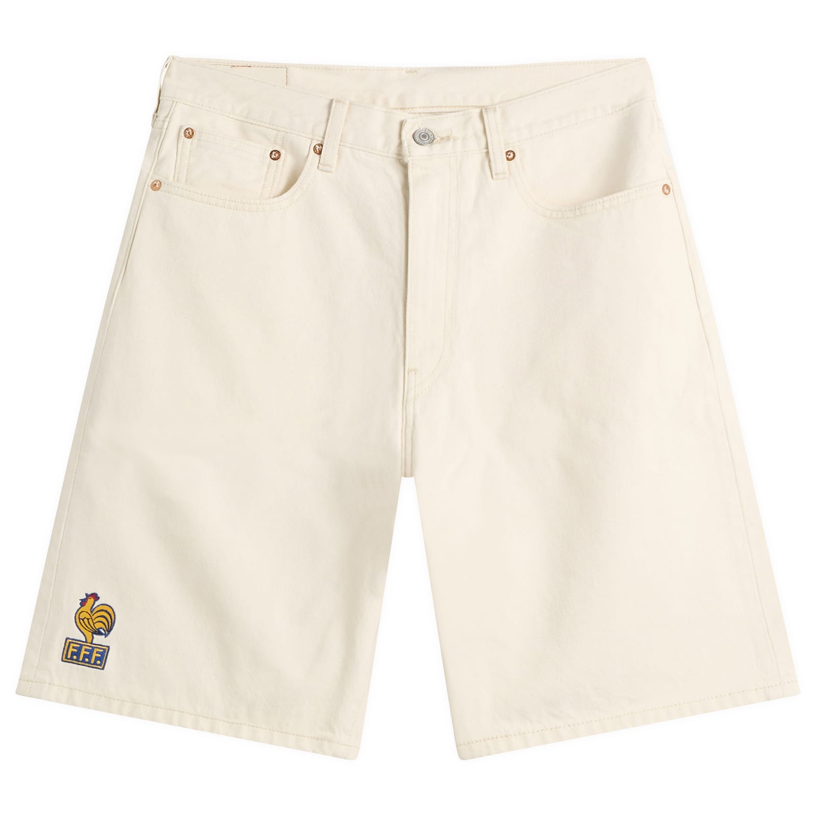Levi’s Men’s France 478 Baggy Shorts Ecru