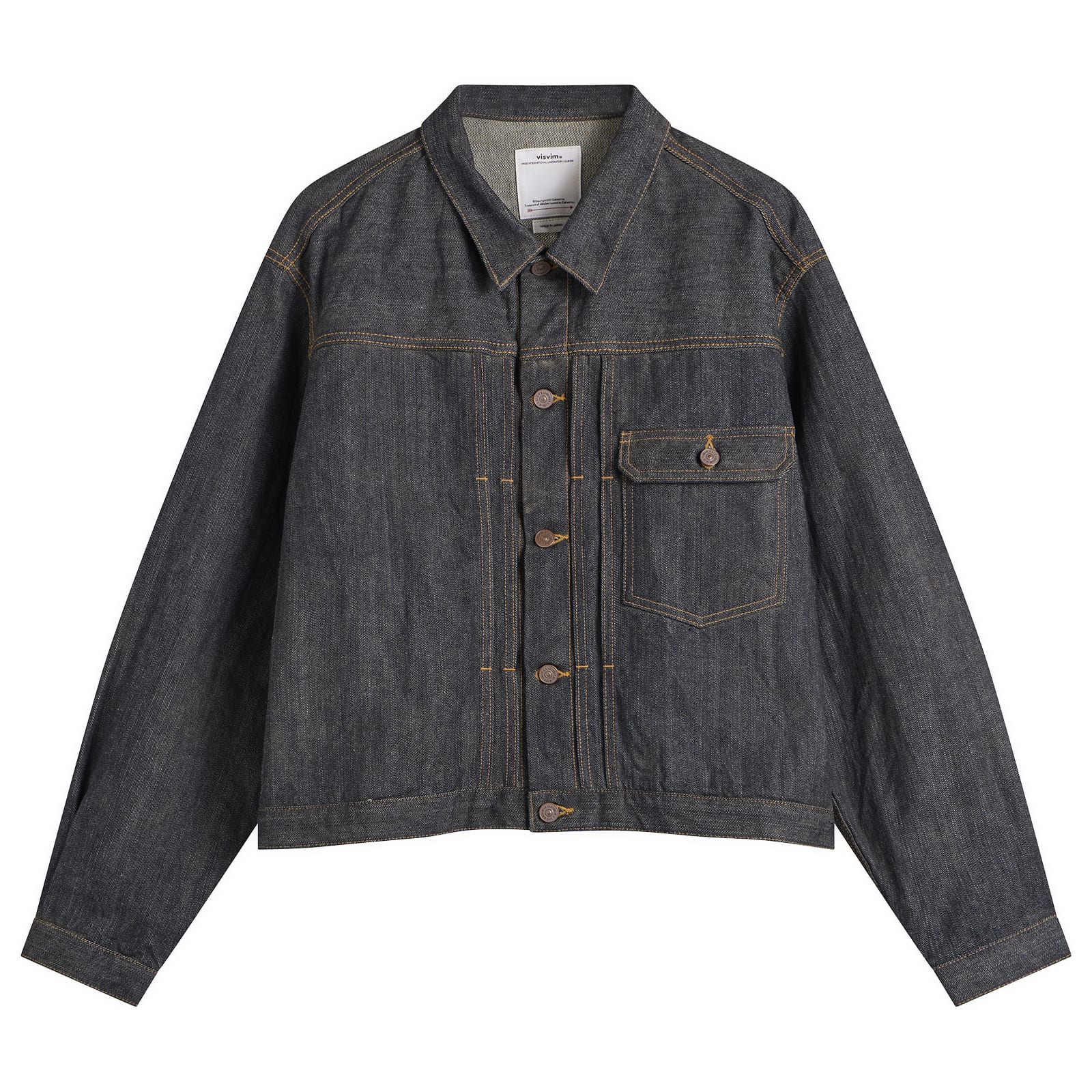 Visvim - Social Sculpture 101 Raw Denim Jacket - Curated Menswear