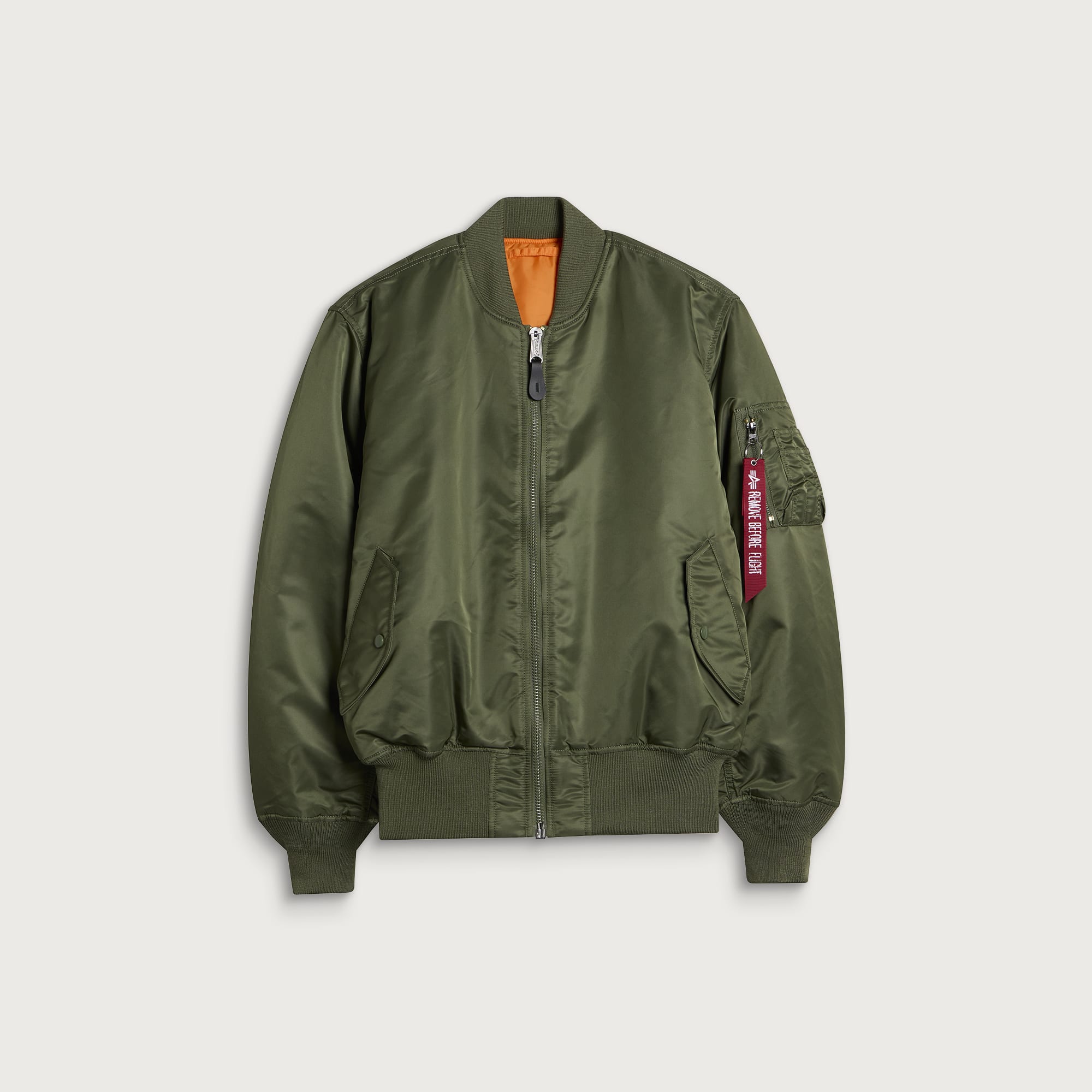 Alpha Industries Men's Classic MA-1 Jacket in Sage Green, Size X-Large