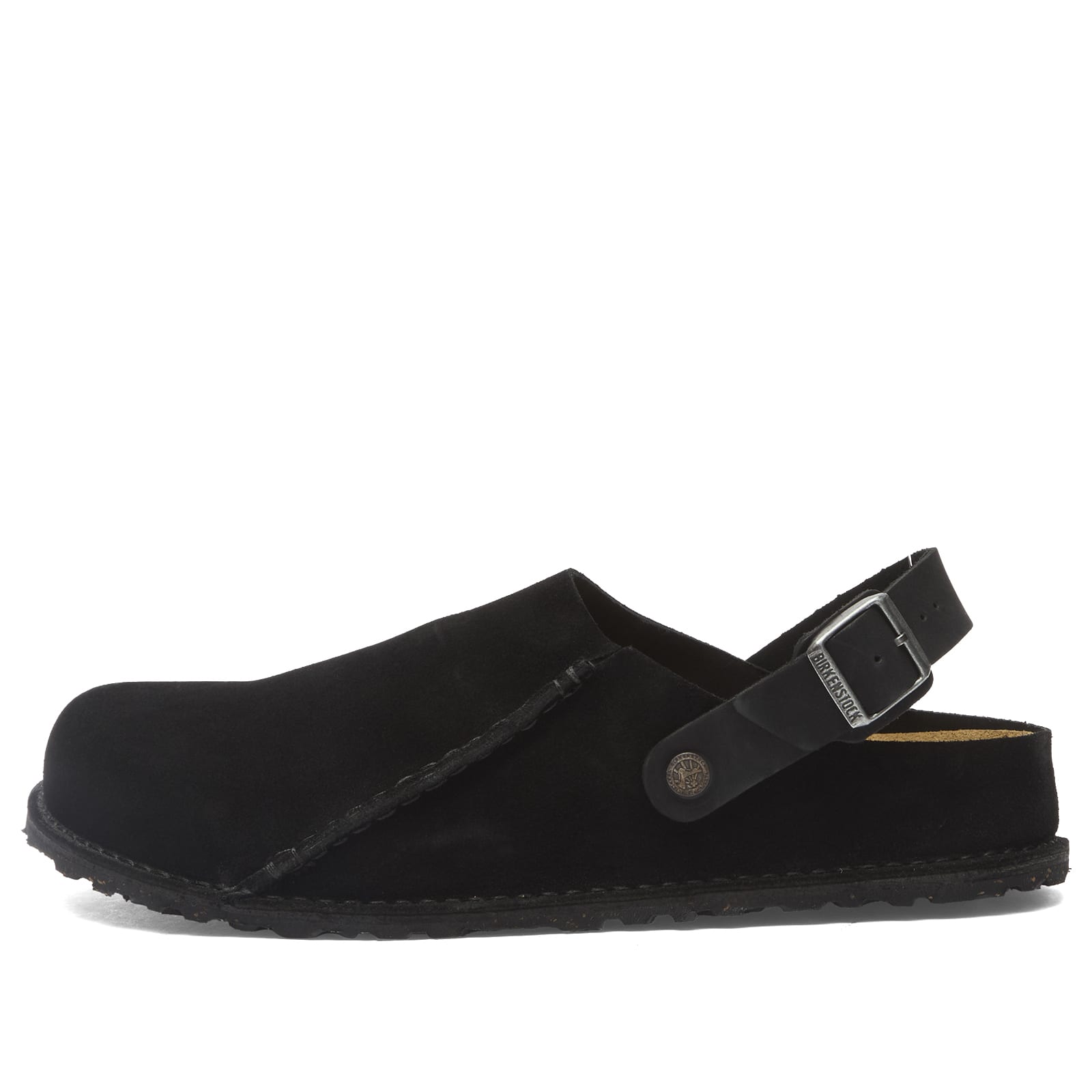 Birkenstock Unisex Black Suede Lutry Premium
