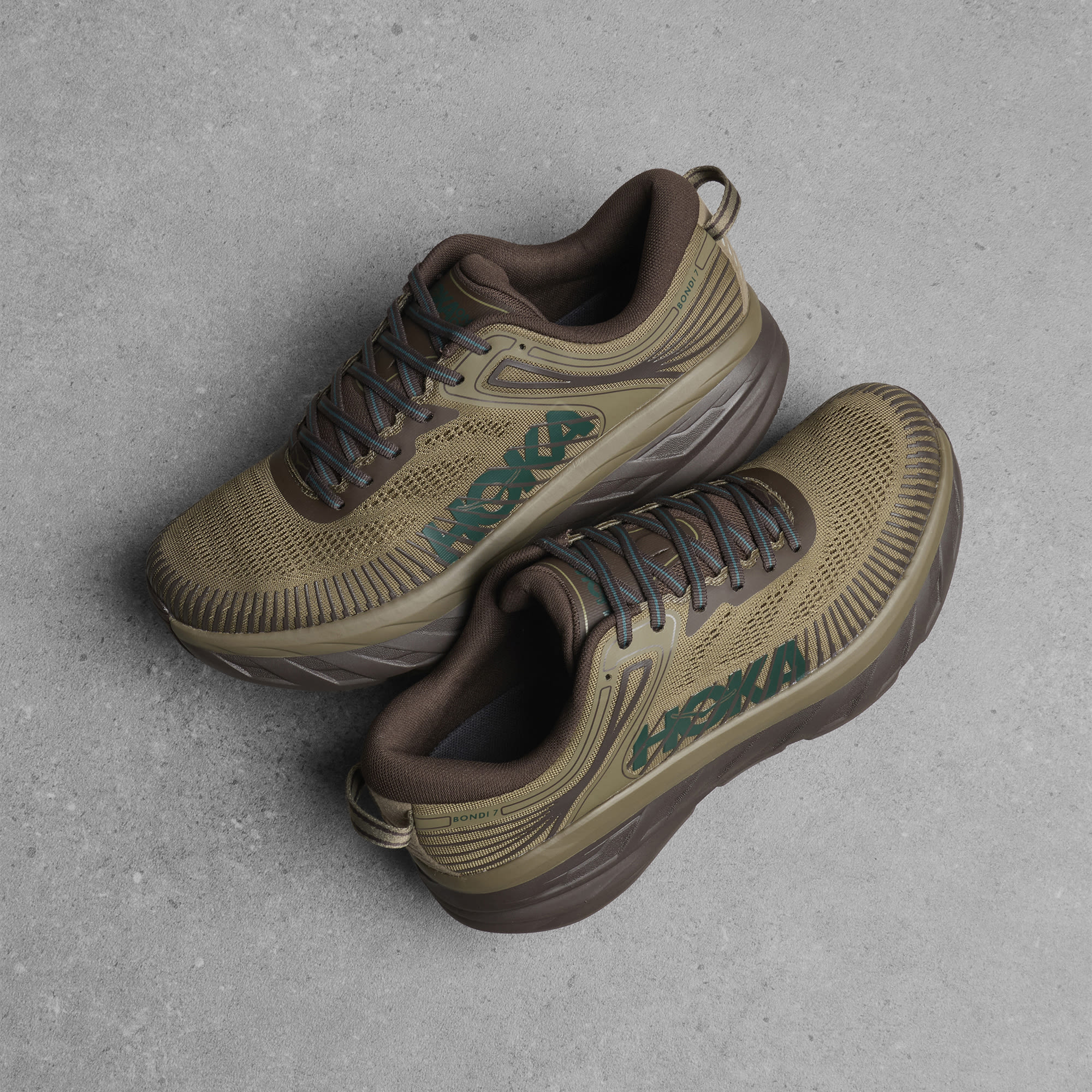 HOKA ONE ONE Bondi 7 'Antique Olive Cast Iron' — foto 6