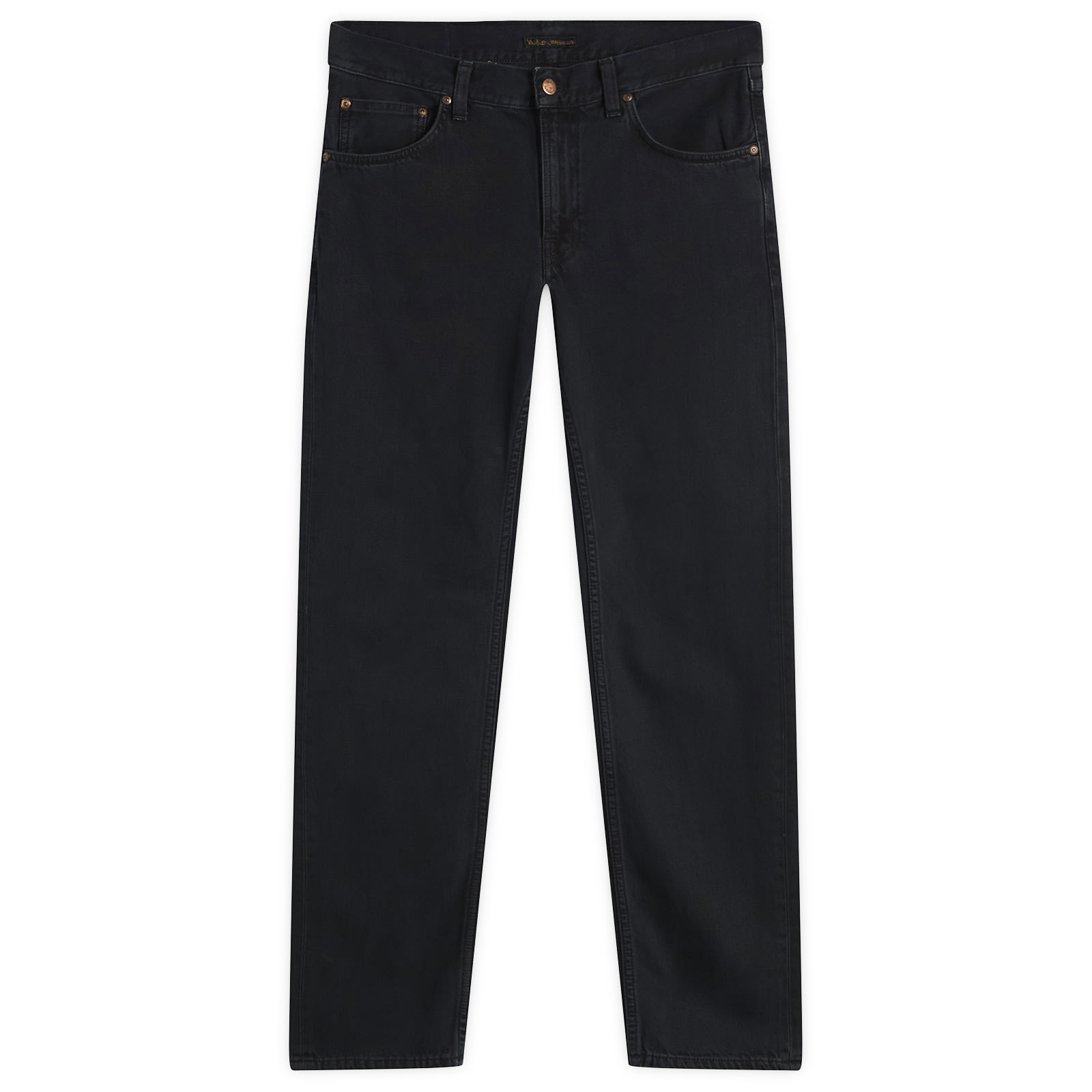 Nudie Jeans Co — Men's Nudie Gritty Jackson Jeans in Black Forest, Size 28"