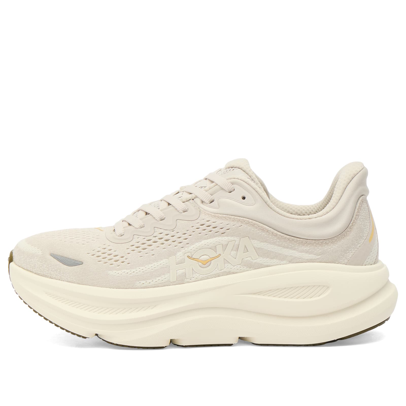 Hoka One One Women's Bondi 9 Sneaker River Rock Grey/Alabaster