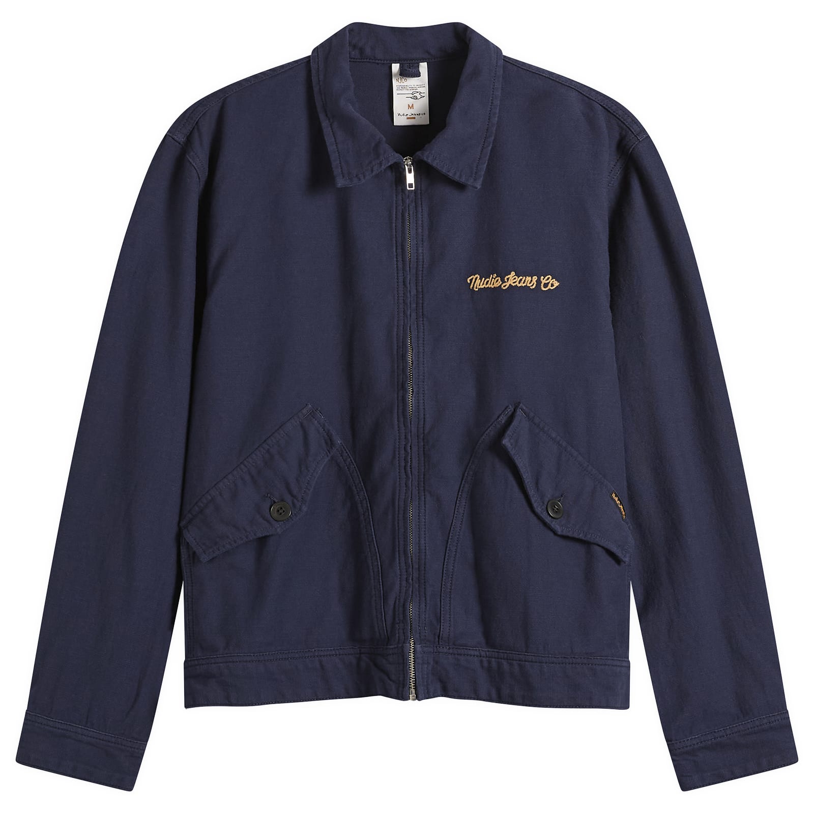 Nudie Jeans Co — Nudie Jeans Co Men's Blake Zip Jacket in Navy, Size X-Large