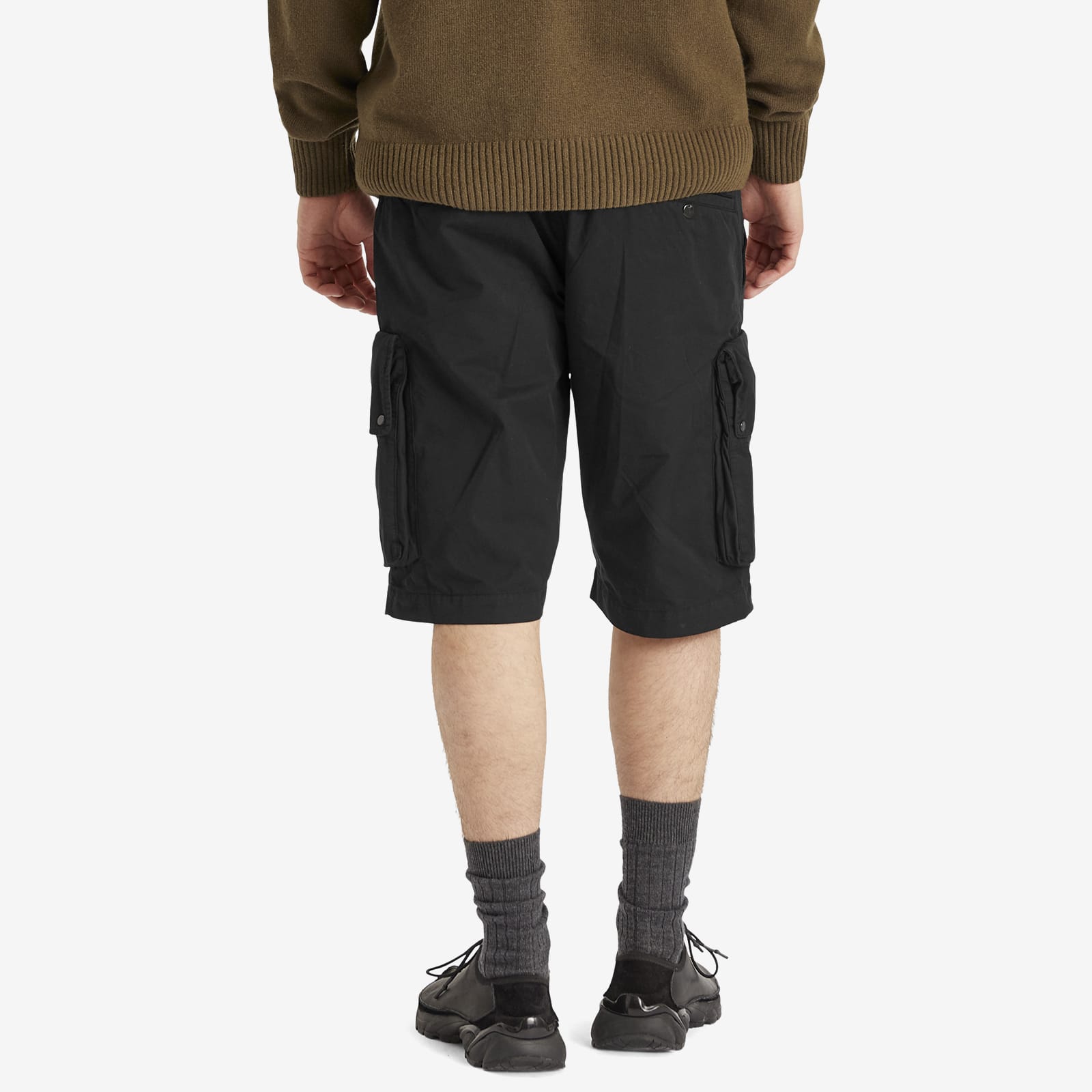 C.P. Company Men's Multi Pocket Cargo Shorts Black | 18CMBE315A