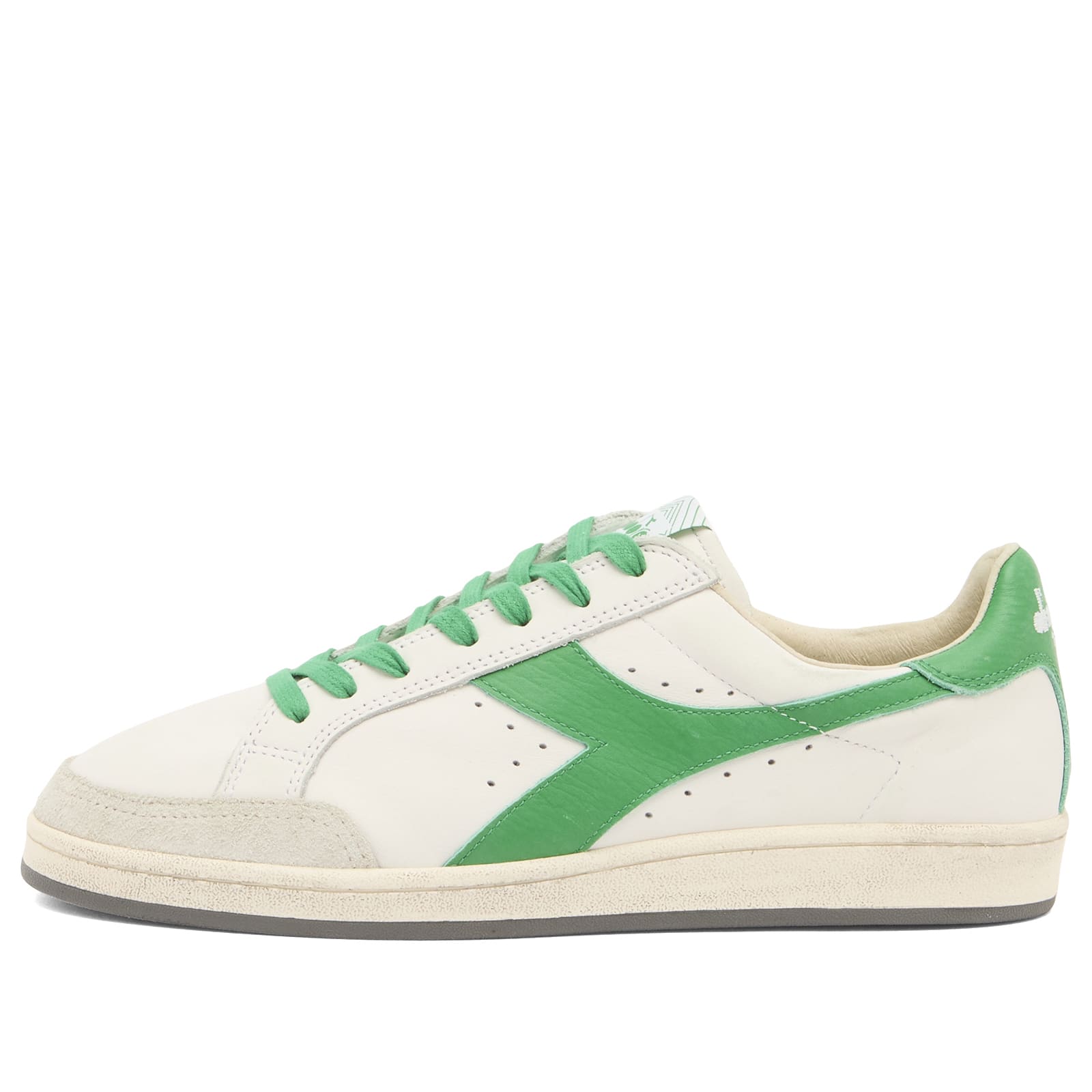 Diadora Men's Prestige  Sneaker in White/Peas Cream - 201-182230-C1931