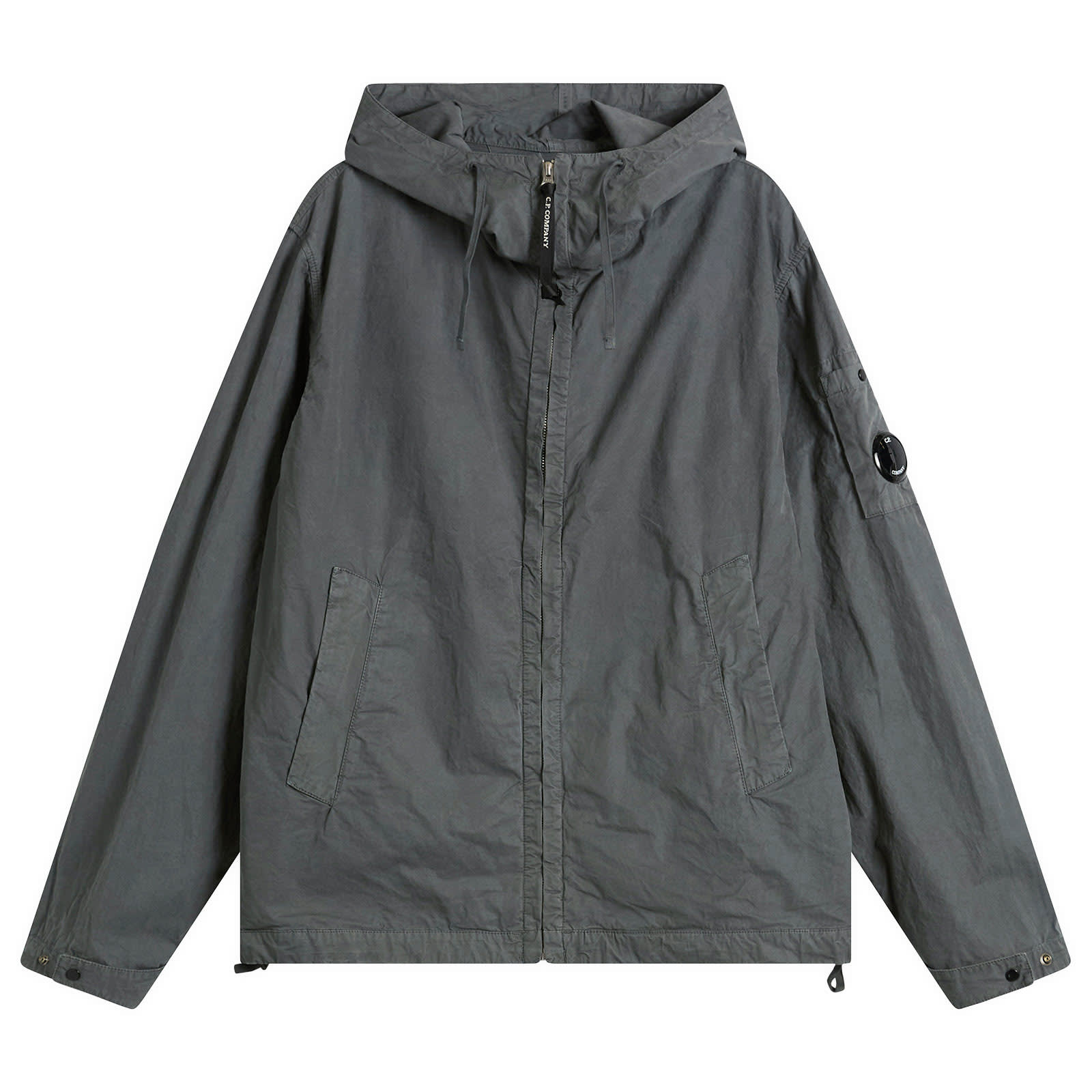 C.P. Company ジップブルゾン C.P. SHELL グレー tw0 Grey Shell-R jacekt C.P. COMPANY S/S 25 - Rione Fontana
