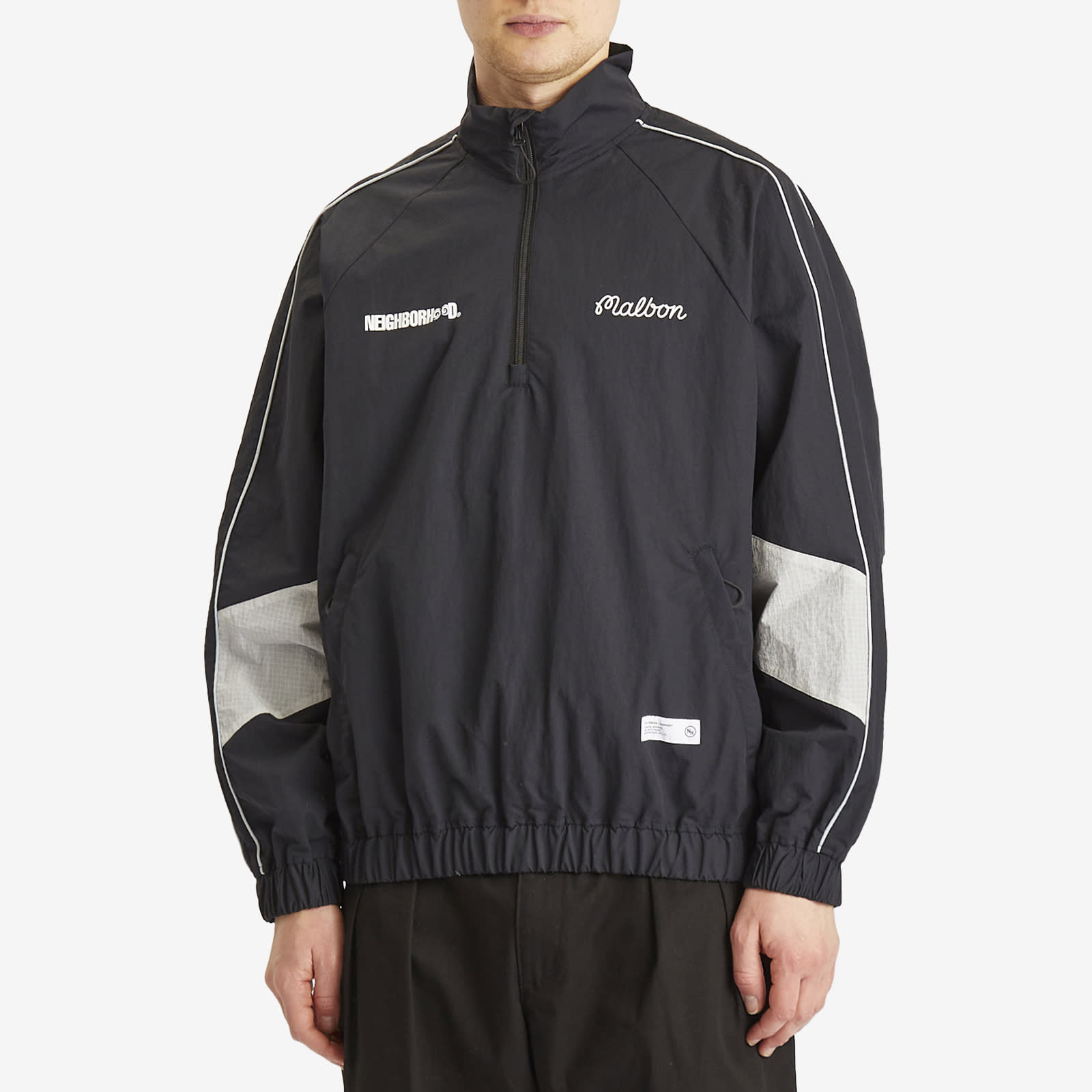 ジャケット・アウター NEIGHBORHOOD MALBON QUARTER ZIP JACKET Neighborhood Men's x Malbon Golf Quarter Zip Jacket in Black