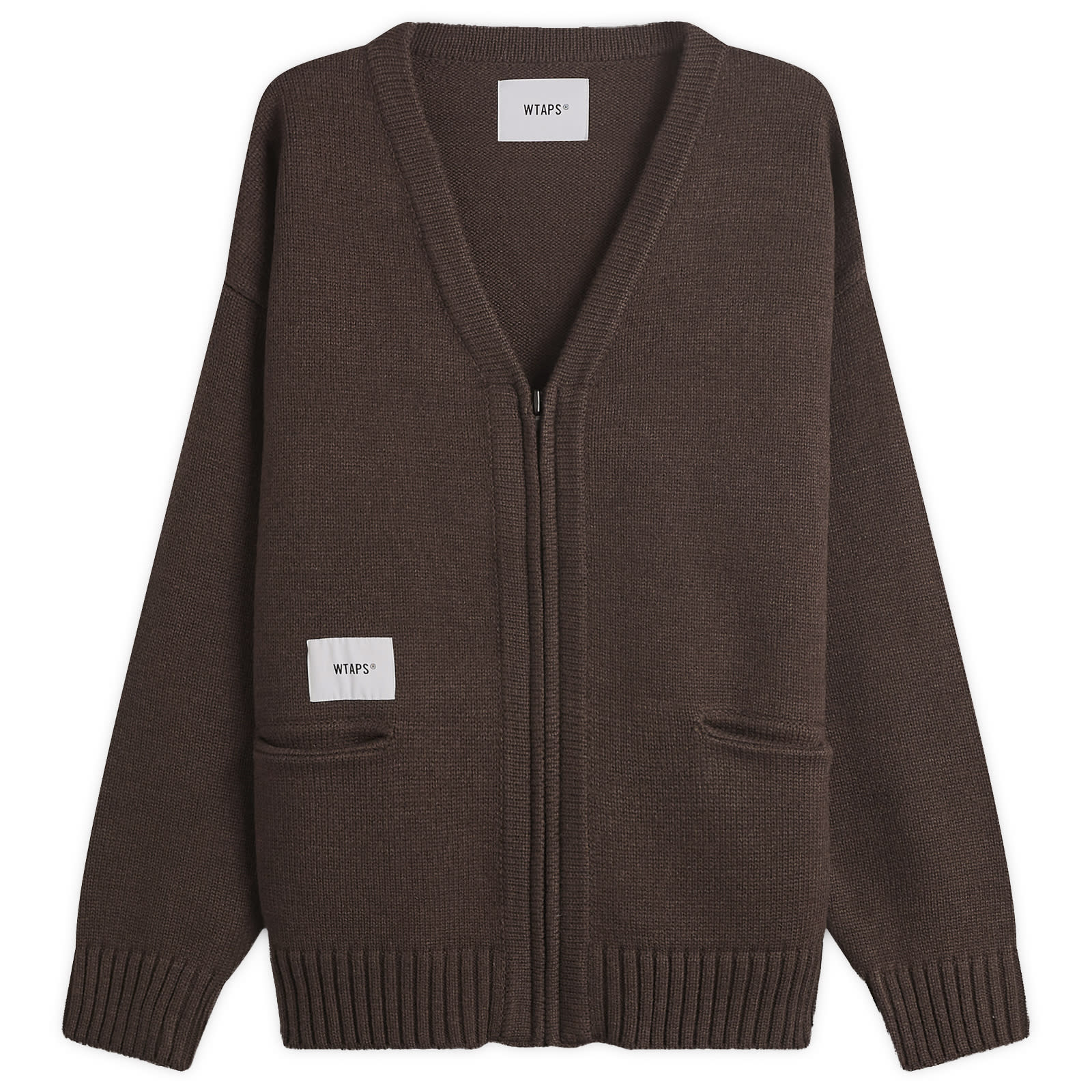 WTAPS Men’s Palmer Zip Cardigan Brown