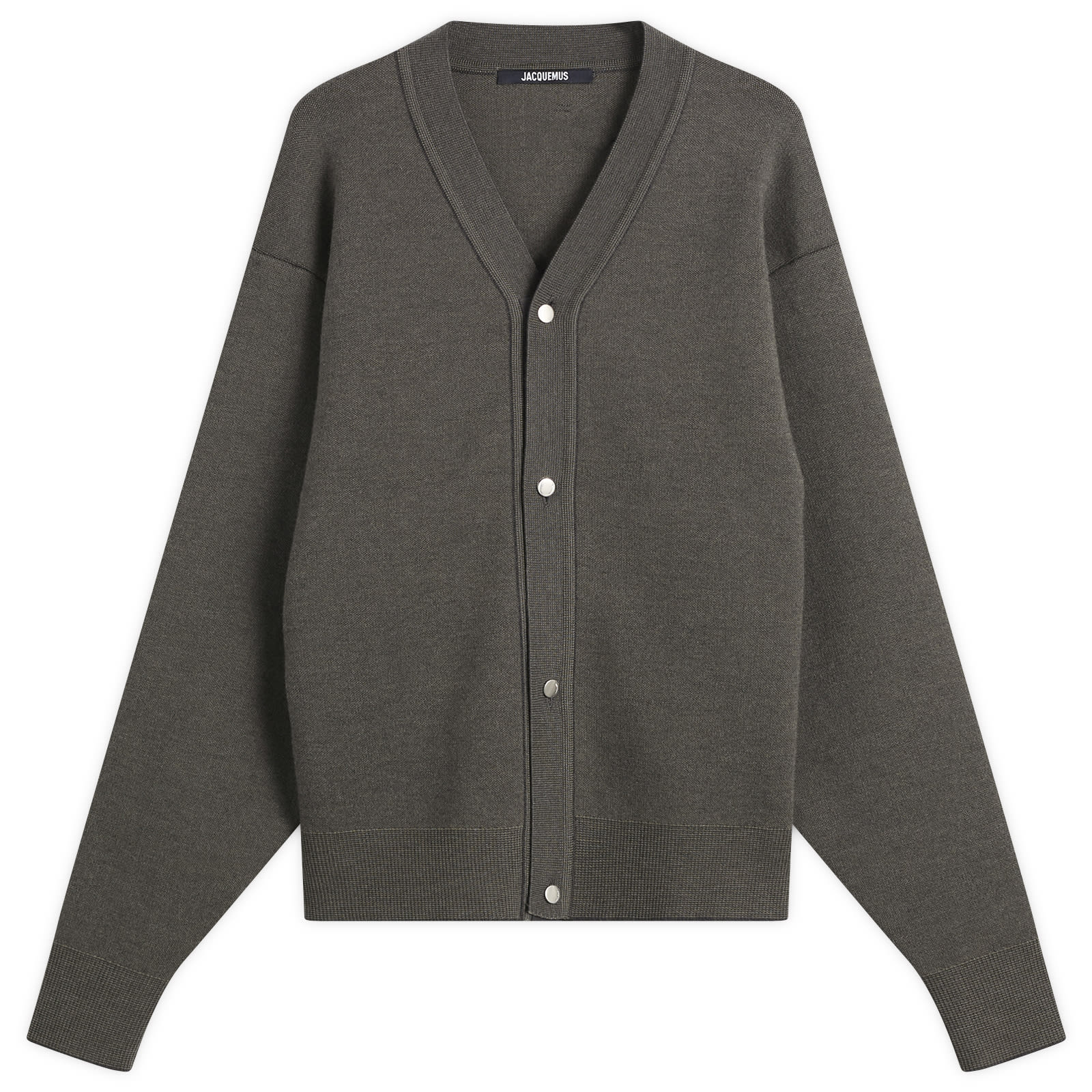 Jacquemus Men’s Merino Cardigan Multi-Khaki