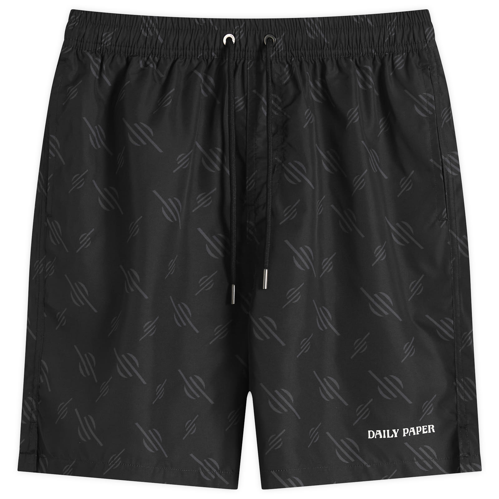 Daily Paper Men’s Irregular Monogram Swim Shorts Black