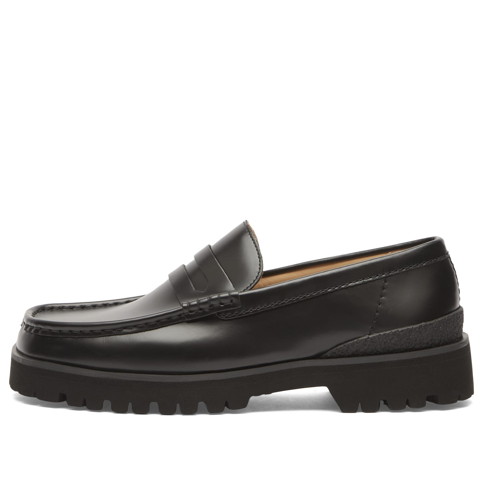 Clarks Originals Men's Yukoner Penny Loafer in Black Leather - 26185705-BLK