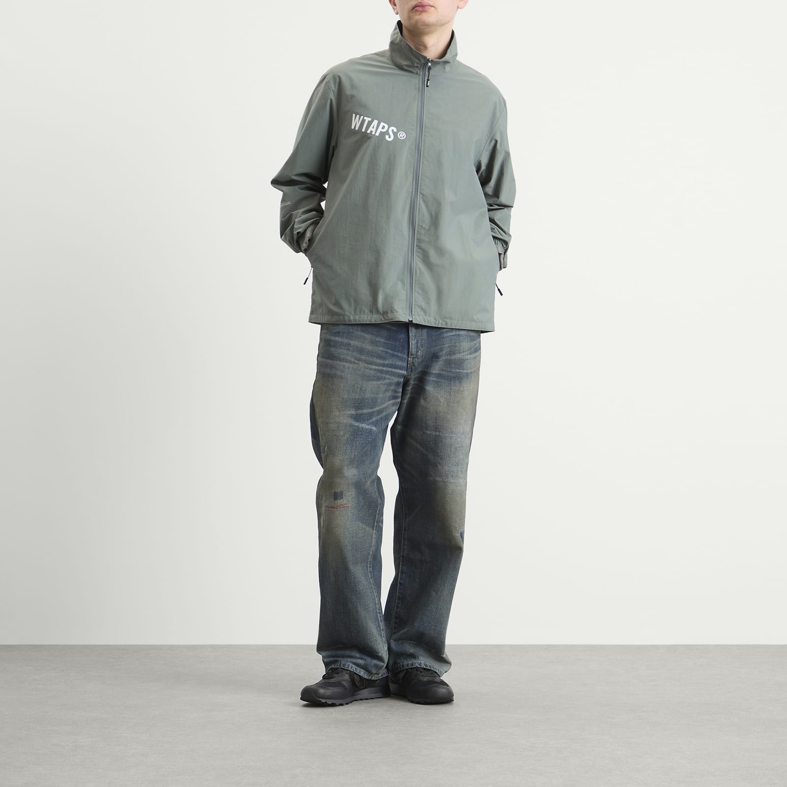 WTAPS Men's Track Jacket Gray | 261CWDT-JKM01-GRY | FOOTY.COM