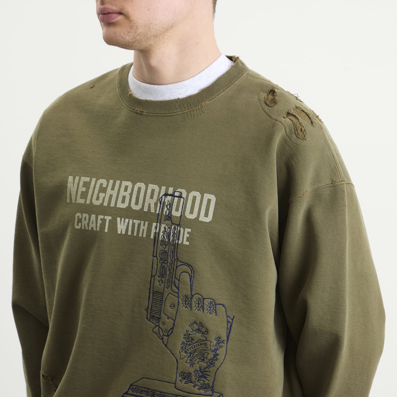 NEIGHBORHOOD 자수 사바지 스웨트셔츠