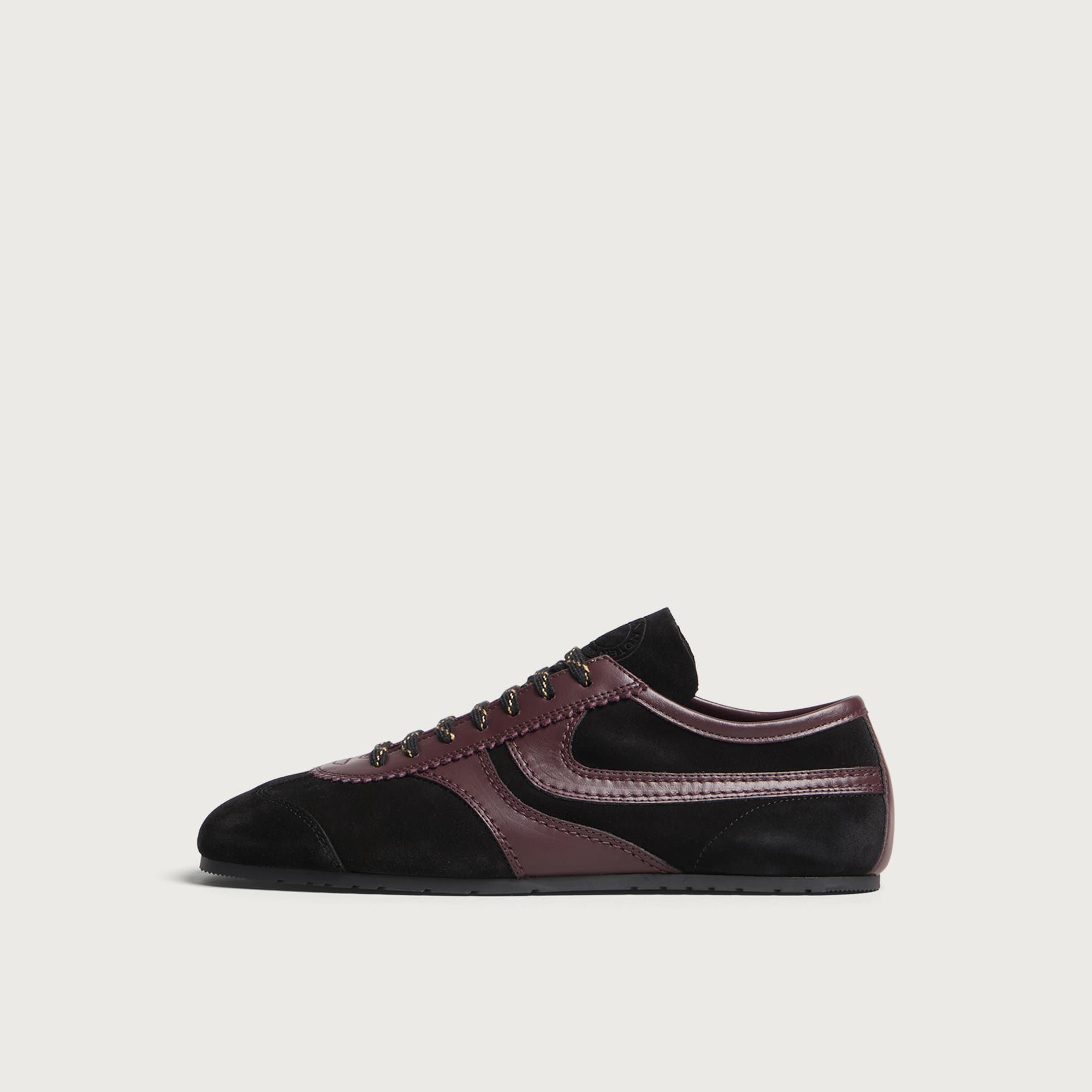 Dries Van Noten Men's Suede Calf Leather Sneakers Black