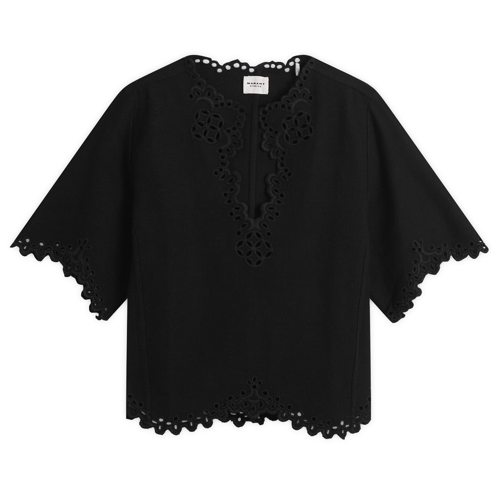 Isabel Marant Women's Shana Blouse in Faded Black, Size 38 