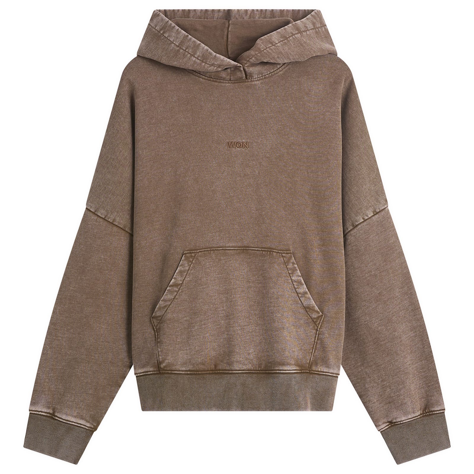 Won Hundred Men’s Staff Hoodie Washed Carafe Brown