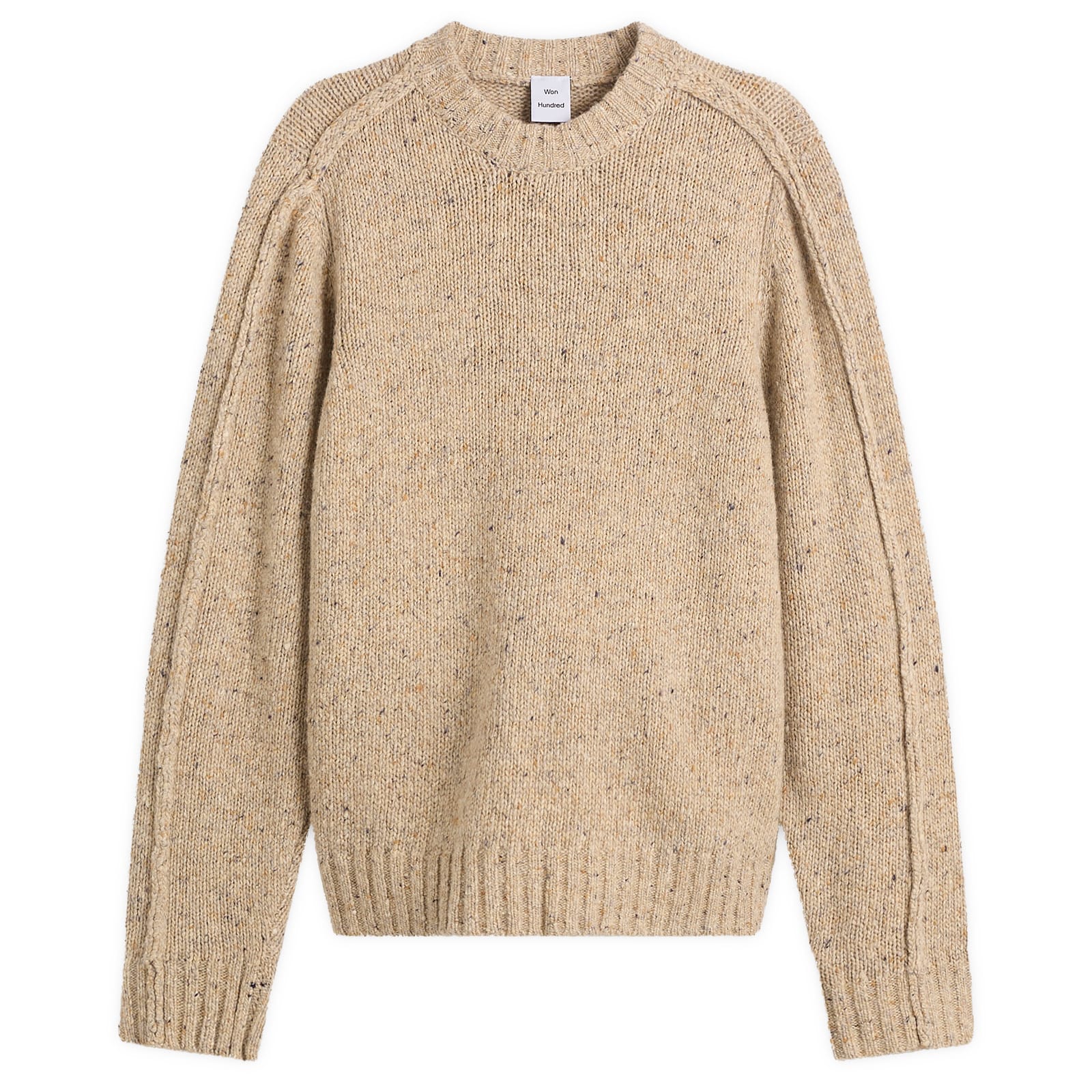 Won Hundred Men’s Bently Reverse Seam Jumper Plaza Taupe