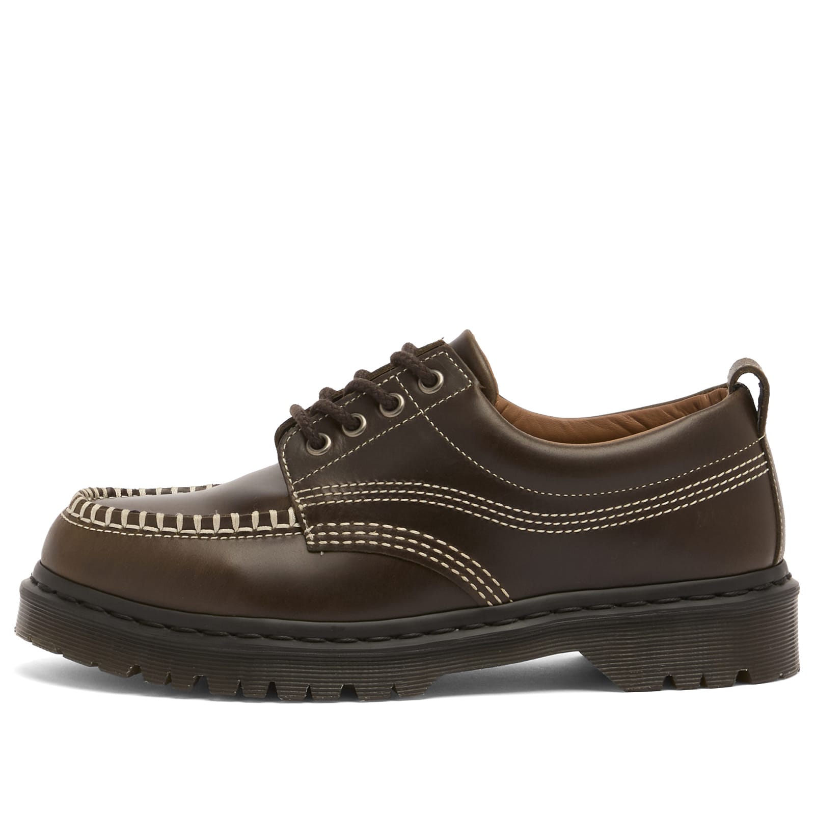 Dr. Martens Women's Lowell 4 Eye Shoe in Dms Olive - 41627300