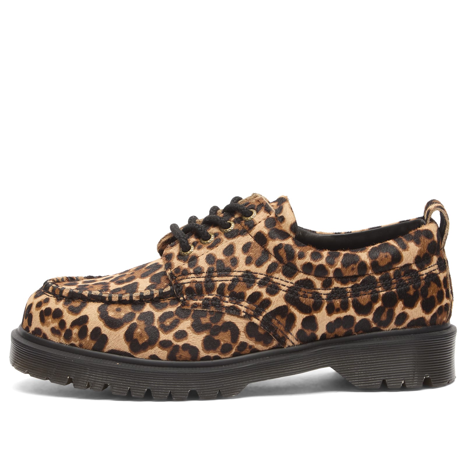 Dr. Martens Women's Lowell Leopard Print Moc Toe Shoe Multi - 42721200