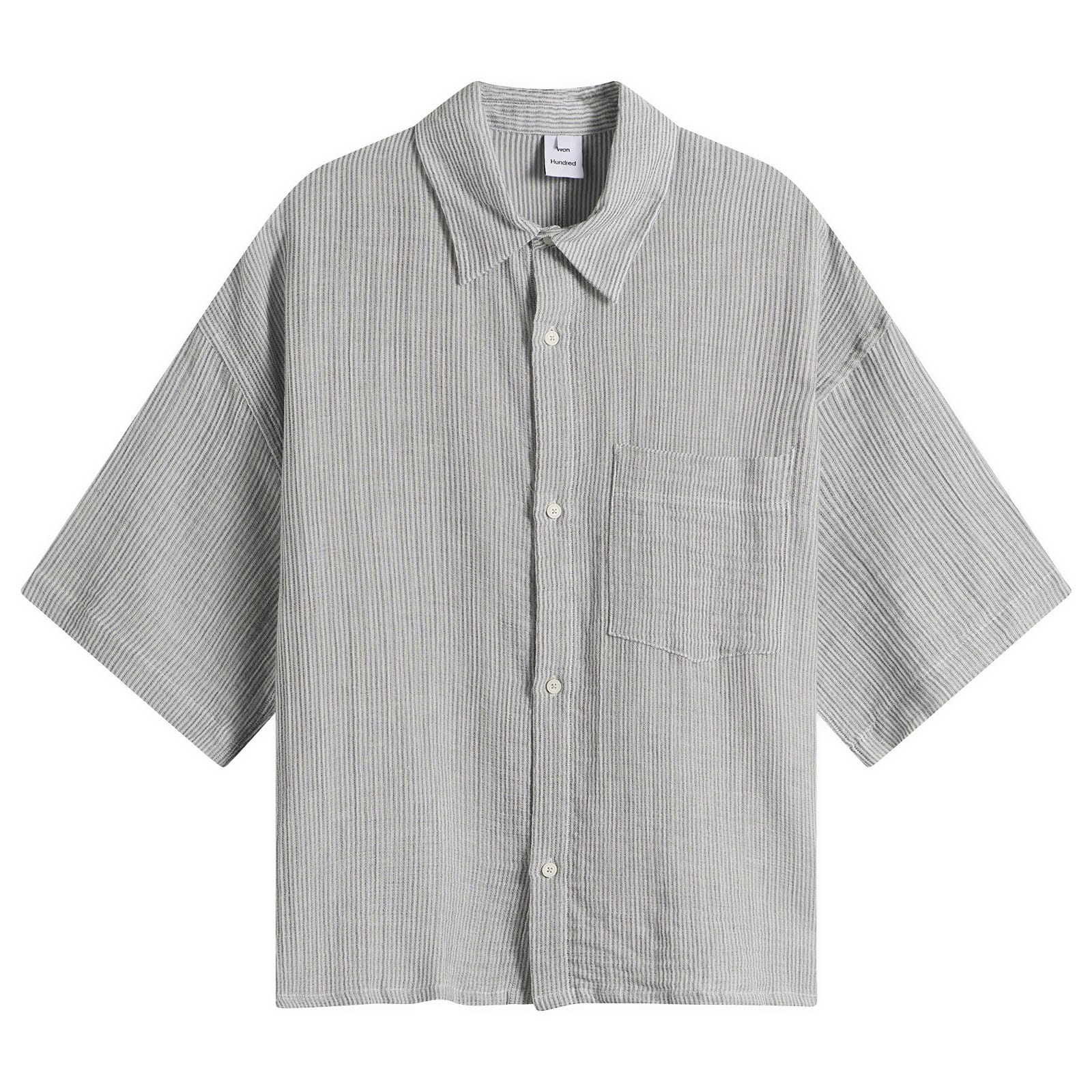 Won Hundred Men’s Maza Short Sleeve Shirt White Combi