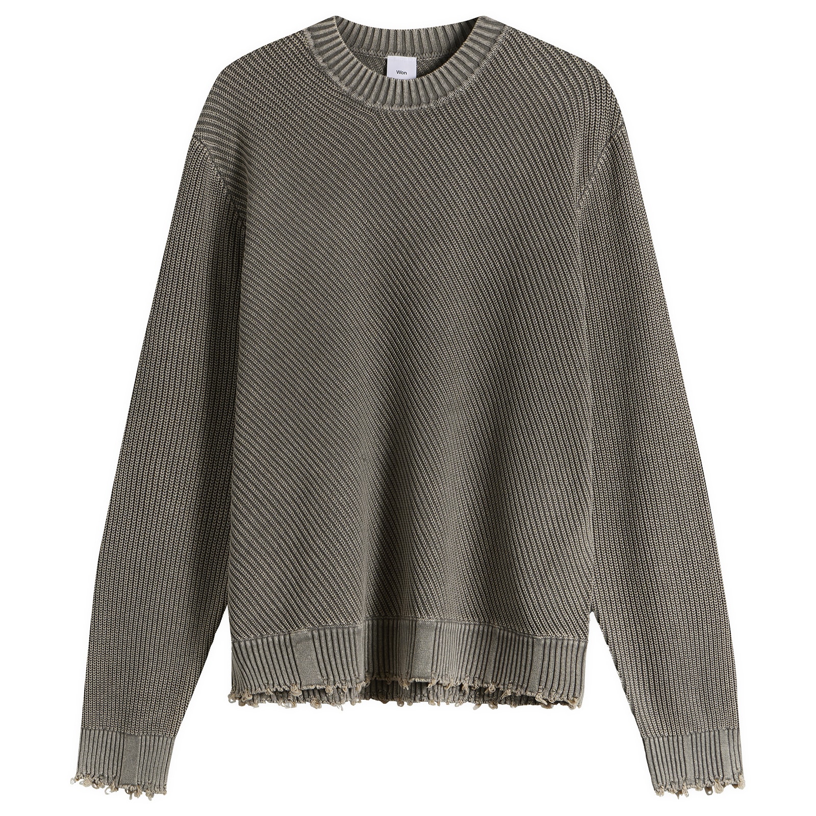 Won Hundred Men’s Bently Diagonal Knit Sweater Rock Ridge